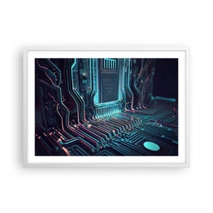 Poster in einem weißen Rahmen - Ich denke nur… - 70x50 cm