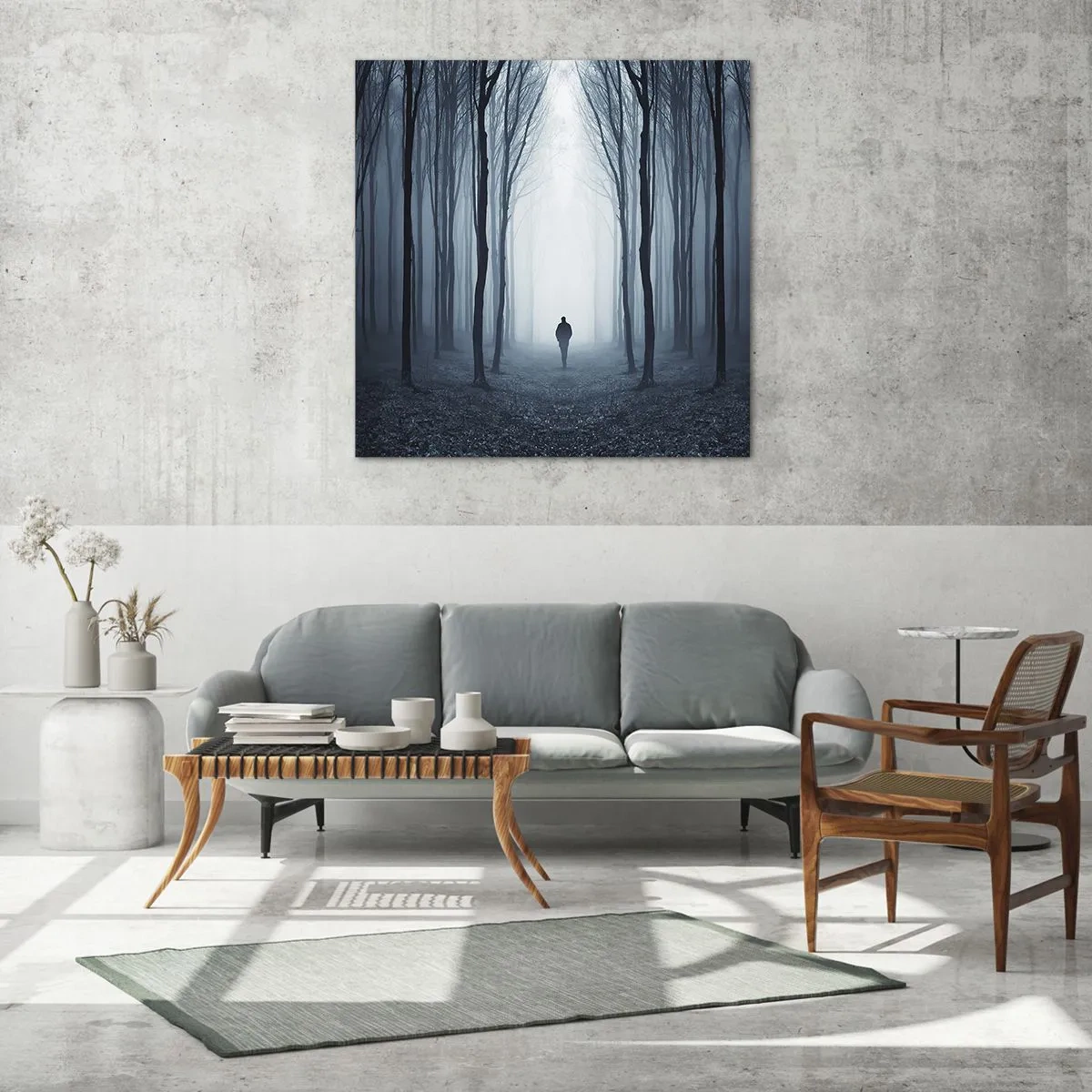 Glasbild - Bild auf glas - Alles einfach und übersichtlich - 40x40 cm