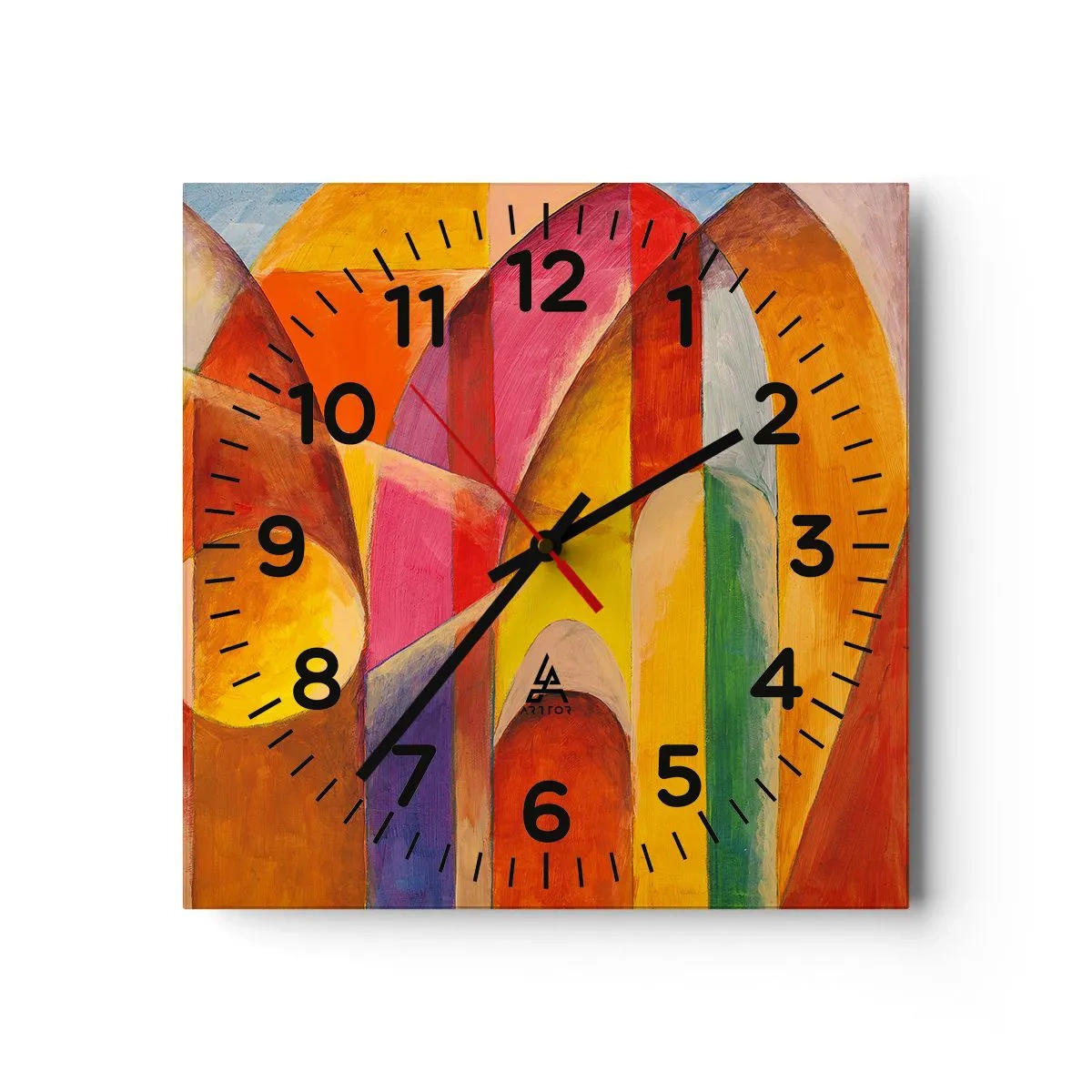 Wanduhr - Glasuhr - Kathedrale der Sonne - 40x40 cm