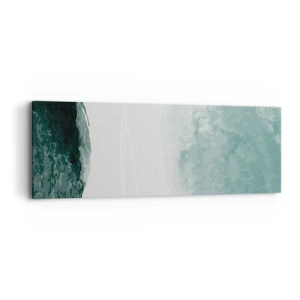 Bild auf Leinwand - Leinwandbild - Begegnung mit Nebel - 90x30 cm