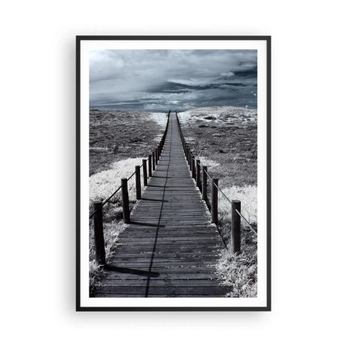 Poster in einem schwarzem Rahmen - Direkt ans Ufer - 70x100 cm
