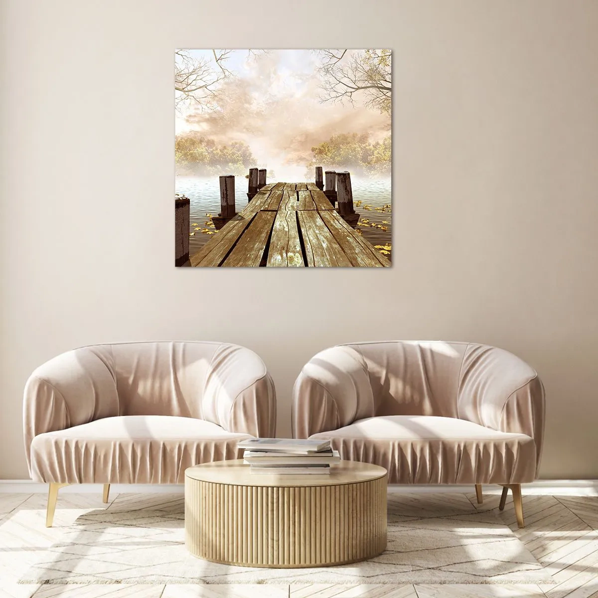 Glasbild - Bild auf glas - Die milde Traurigkeit des Herbstes - 60x60 cm