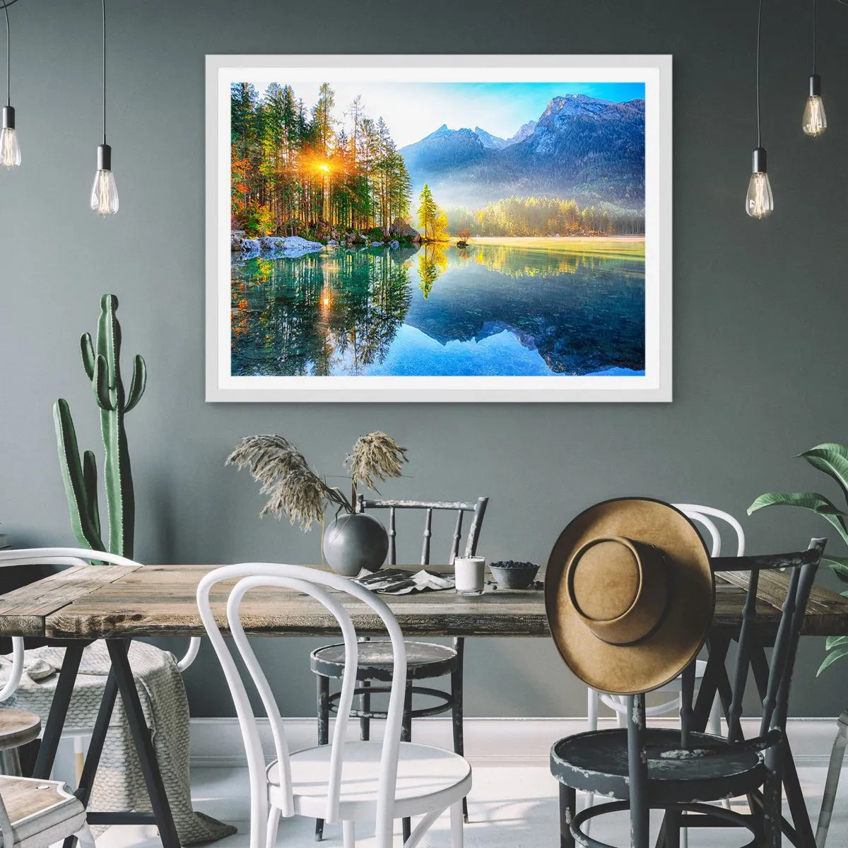 Poster in einem weißen Rahmen - Majestät und Süße - 70x50 cm