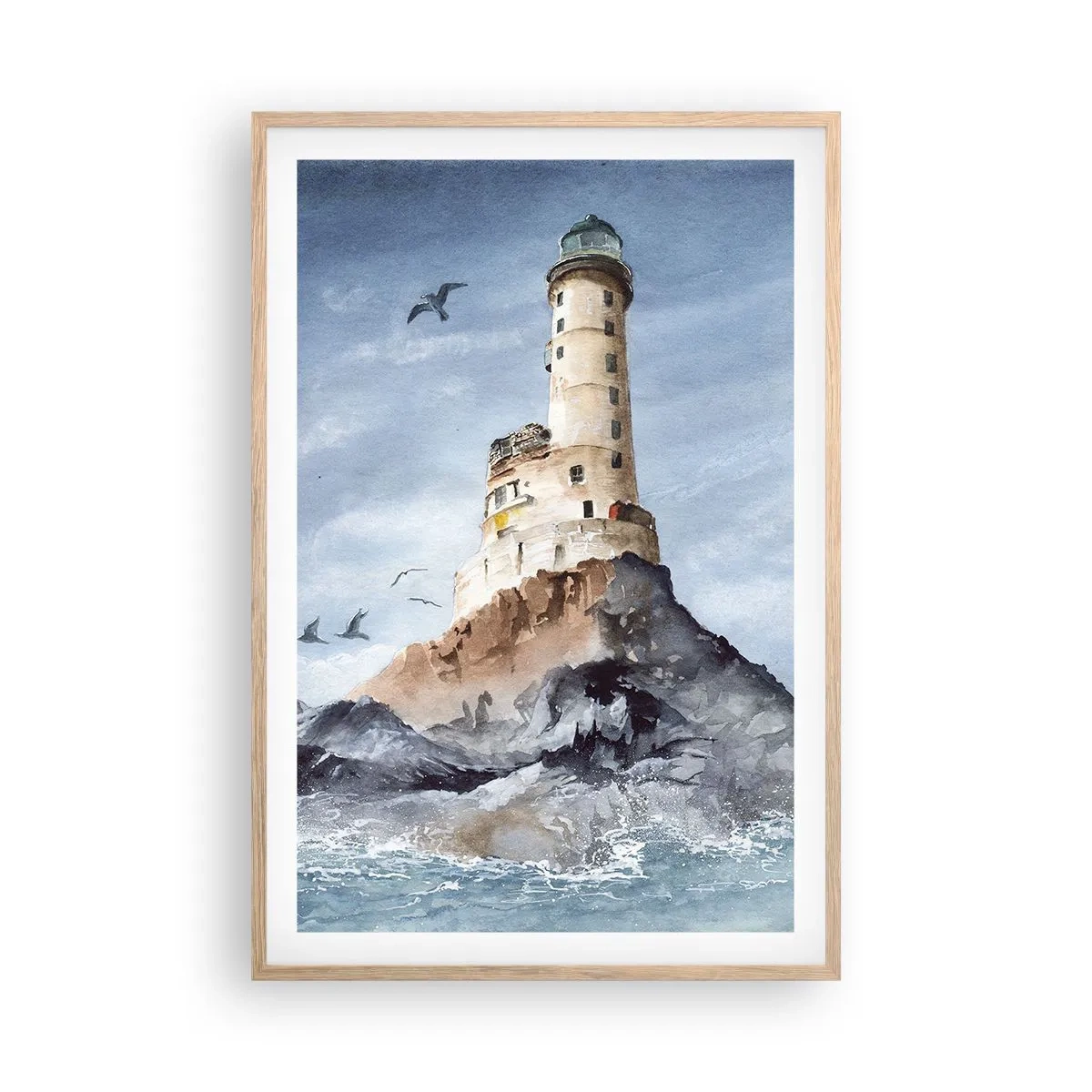 Poster in einem Rahmen aus heller Eiche - Unbesiegbar - 61x91 cm