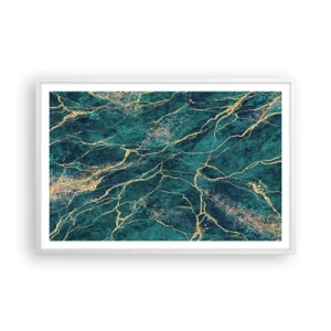Poster in einem weißen Rahmen - Goldmine - 91x61 cm