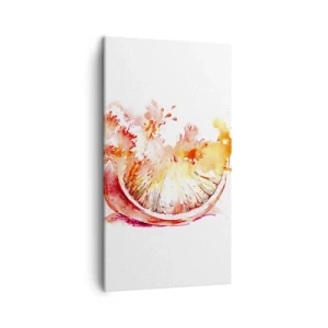 Bild auf Leinwand - Leinwandbild - Saftige Erfrischung - 45x80 cm