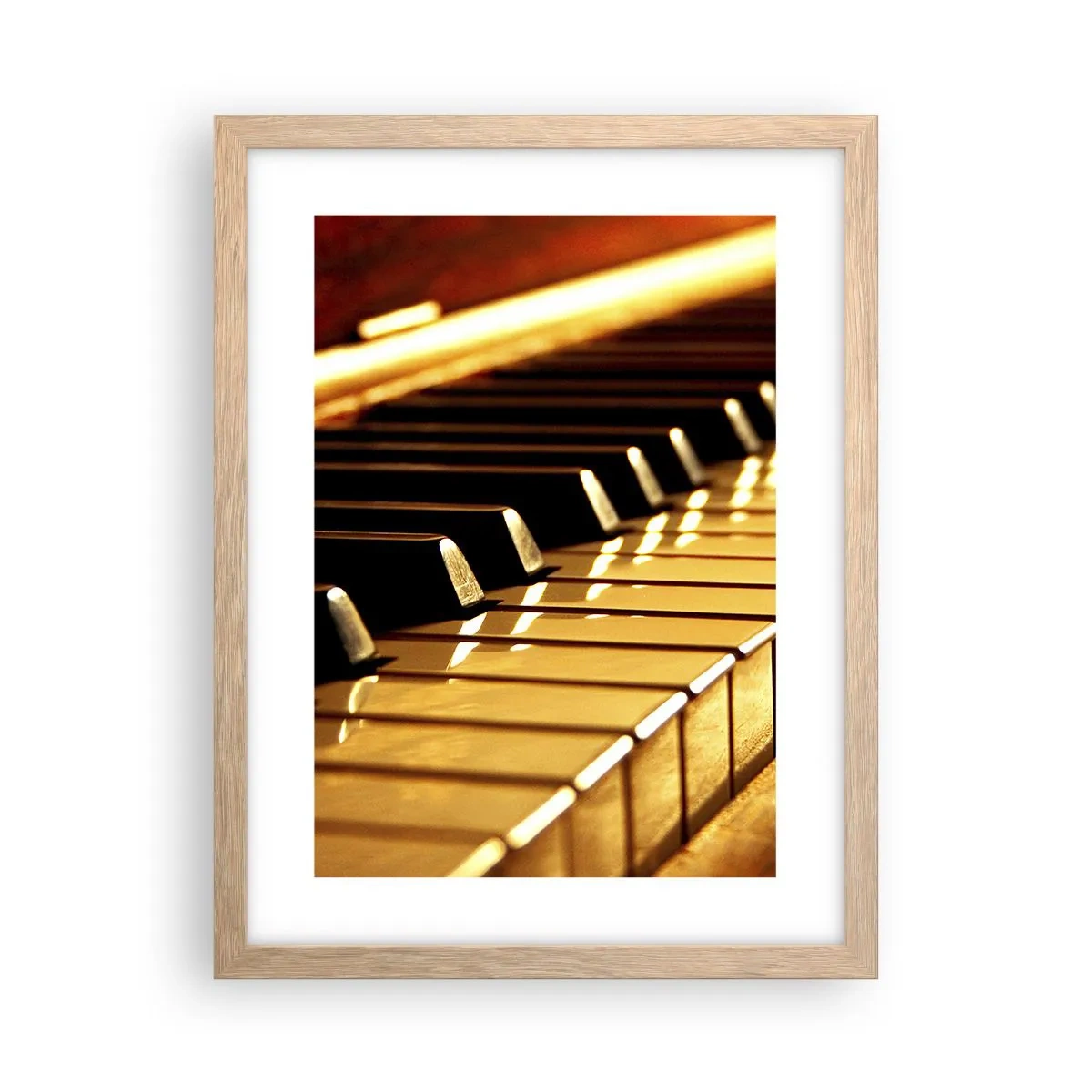 Poster in einem Rahmen aus heller Eiche - Endlose Möglichkeiten - 30x40 cm