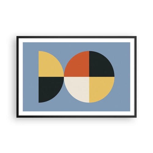 Poster in einem schwarzem Rahmen - Beobachte und zähle - 91x61 cm