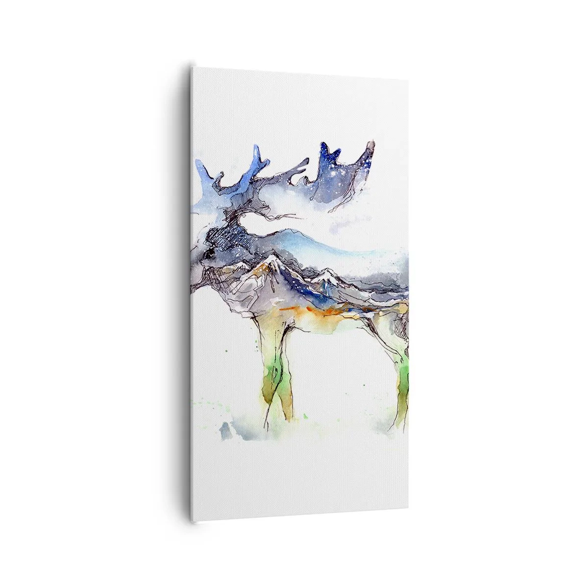 Bild auf Leinwand - Leinwandbild - Der Held eines Wintermärchens - 65x120 cm