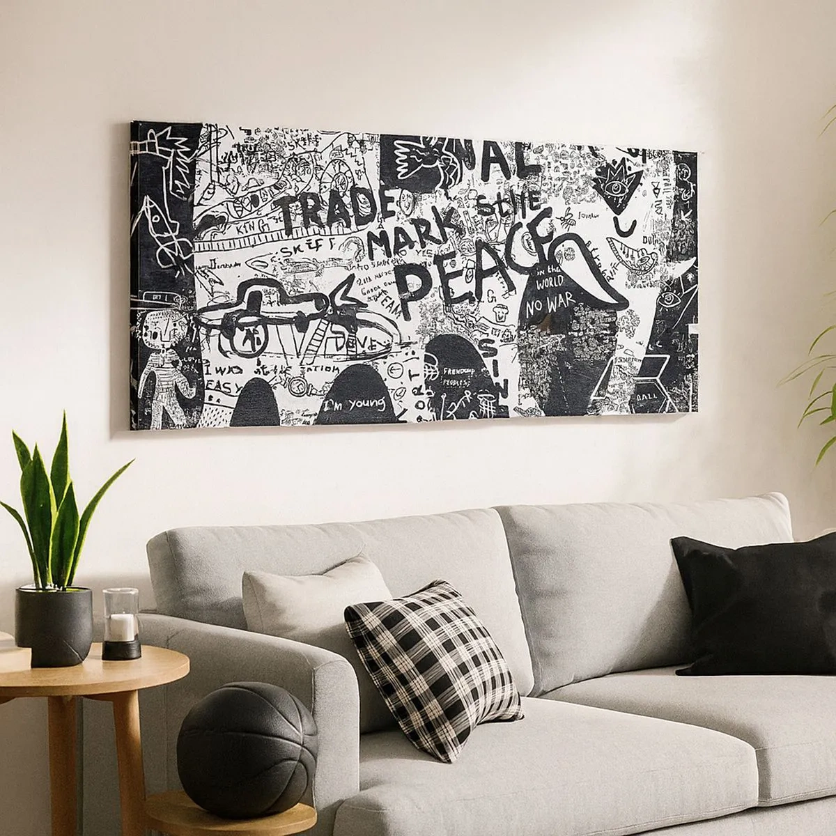 Bild auf Leinwand - Leinwandbild - Reiche Straßenwelt - 100x40 cm