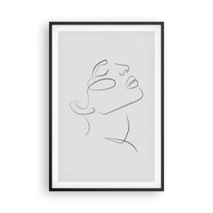 Poster in einem schwarzem Rahmen - Die Drehungen und Wendungen der Träume - 61x91 cm