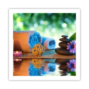 Poster - Zeit für den Körper - 60x60 cm