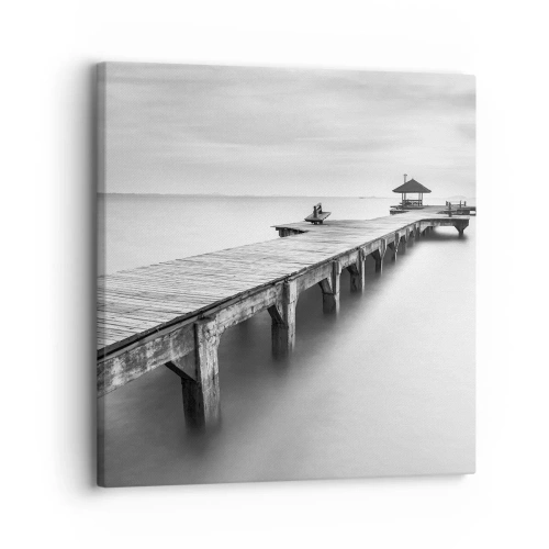 Bild auf Leinwand - Leinwandbild - In die Ferne - 30x30 cm