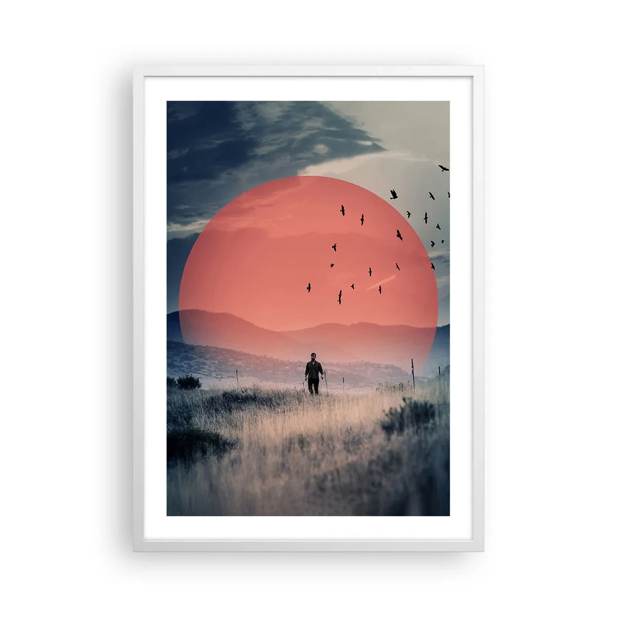 Poster in einem weißen Rahmen - In eigenen Elementen - 50x70 cm