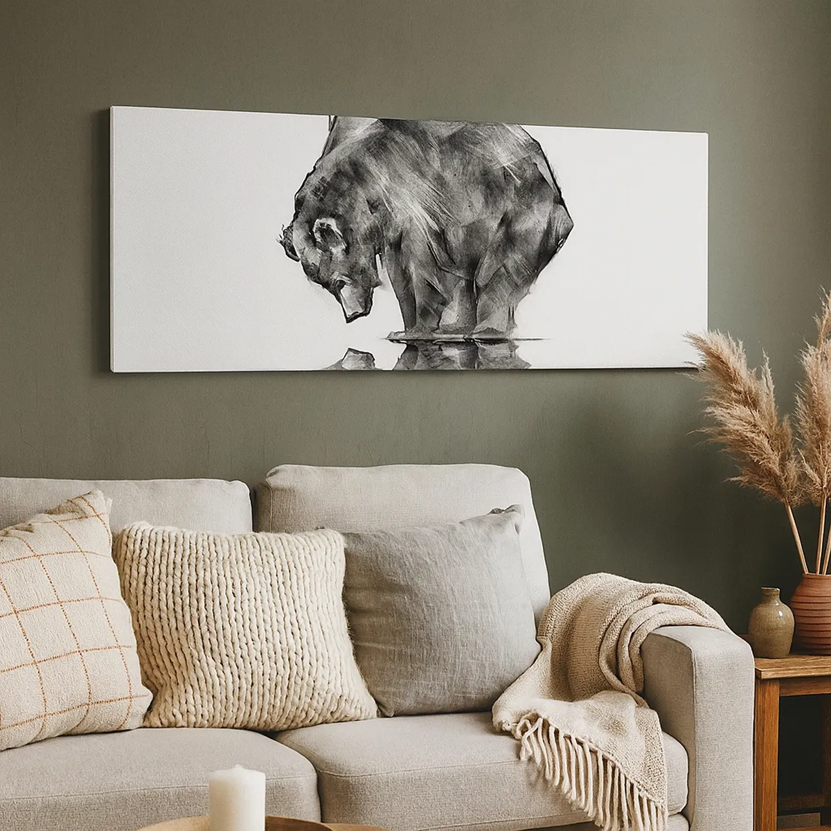 Bild auf Leinwand - Leinwandbild - Schön, jemanden in der Nähe zu sehen - 30x30 cm