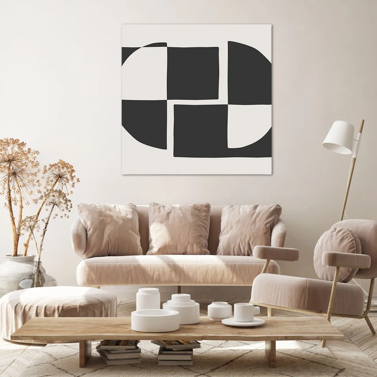 Bild auf Leinwand - Leinwandbild - Antithese - Synthese - 60x60 cm