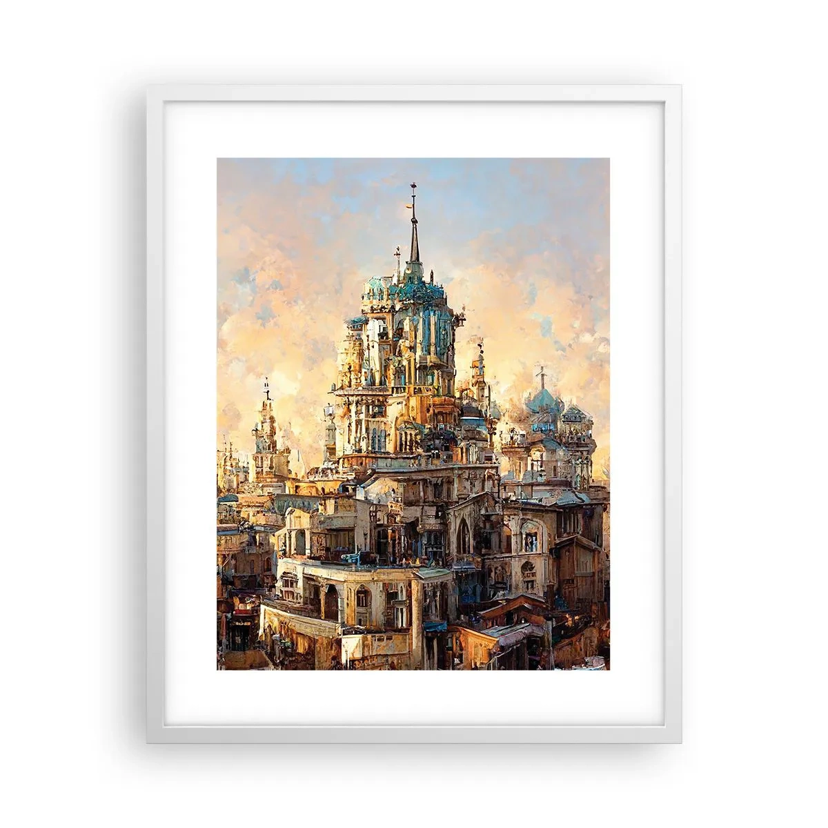 Poster in einem weißen Rahmen - Stadt der Städte - 40x50 cm