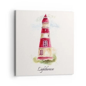 Bild auf Leinwand - Leinwandbild - Das Wetter ringsum ist immer gut - 70x70 cm