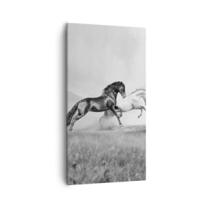 Bild auf Leinwand - Leinwandbild - Engel und Dämonen - 55x100 cm