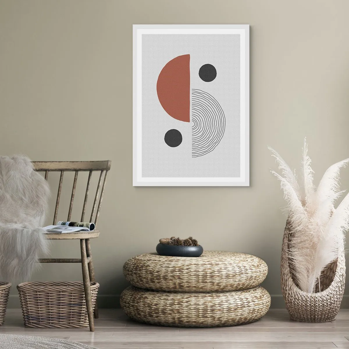 Poster in einem weißen Rahmen - Perfektion des Rades - 50x70 cm