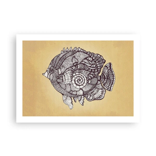 Poster - Aus dem Ozean der Ornamente - 70x50 cm