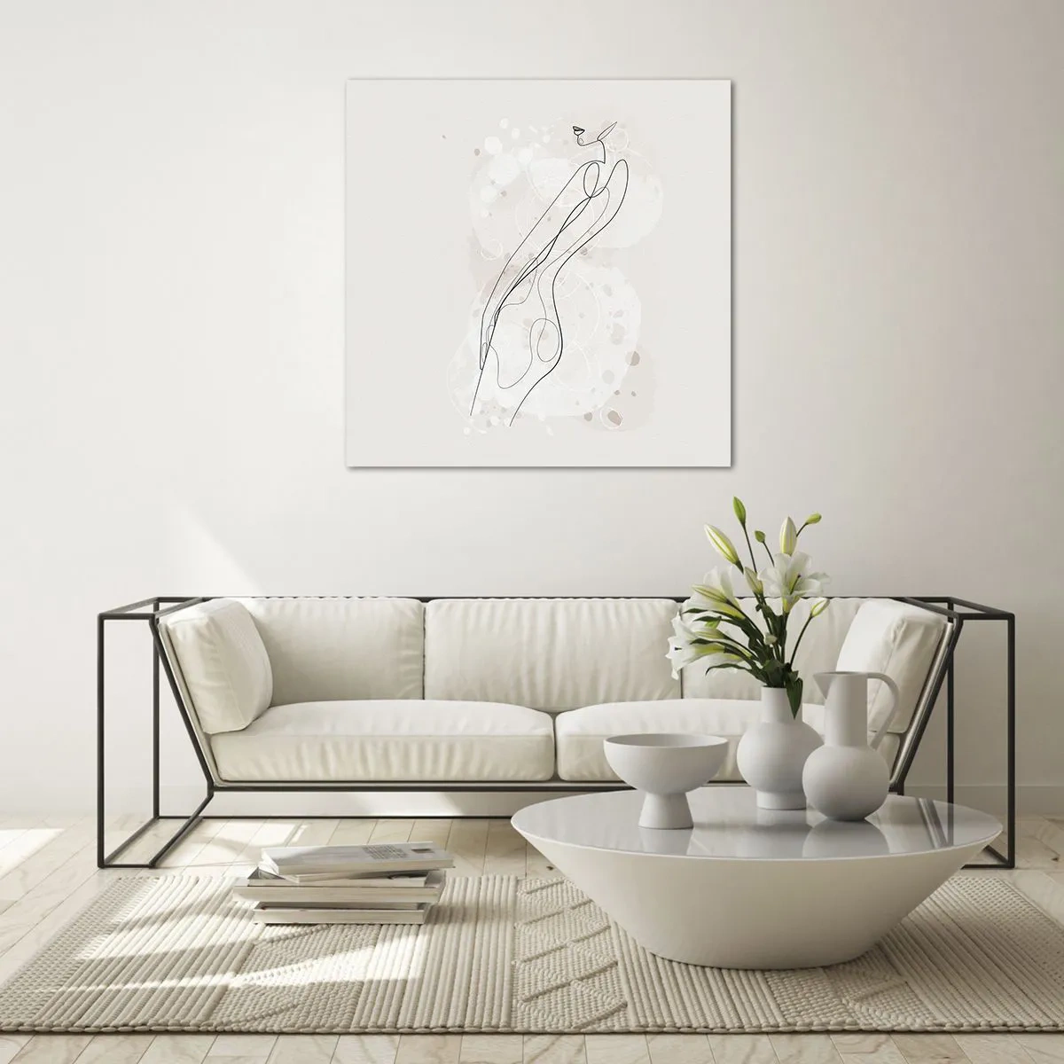 Glasbild - Bild auf glas - Der Blick schweift - 40x40 cm