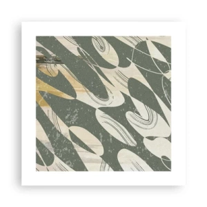 Poster - Rhythmische Abstraktion - 40x40 cm