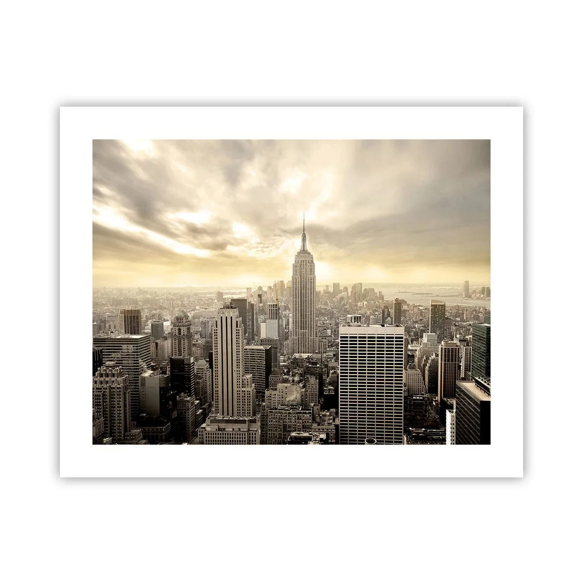 Poster - New York aus Grau - 50x40 cm