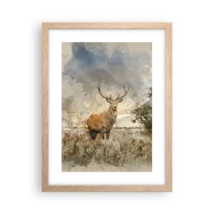 Poster in einem Rahmen aus heller Eiche - Würde – Stärke – Würde - 30x40 cm