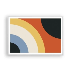 Poster in einem weißen Rahmen - Zu mir selbst - 100x70 cm