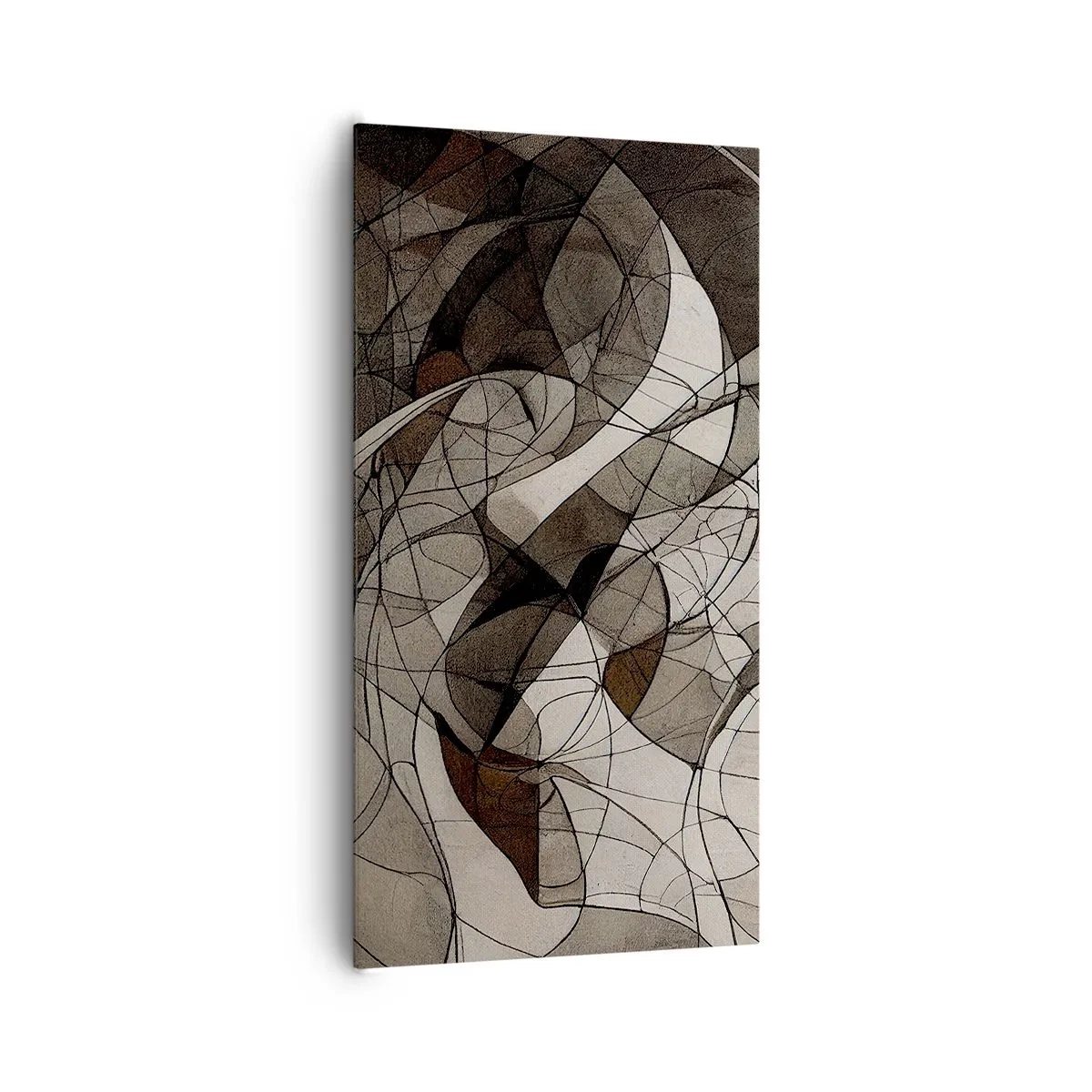 Bild auf Leinwand - Leinwandbild - Zirkulation von Erdfarben - 65x120 cm