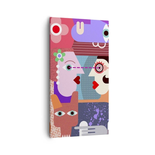 Bild auf Leinwand - Leinwandbild - Augenhöhe - 55x100 cm