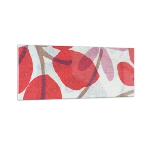 Glasbild - Bild auf glas - Blumenarrangement in Rosa - 100x40 cm