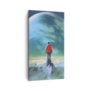 Bild auf Leinwand - Leinwandbild - Entdecker des neuen Landes - 45x80 cm