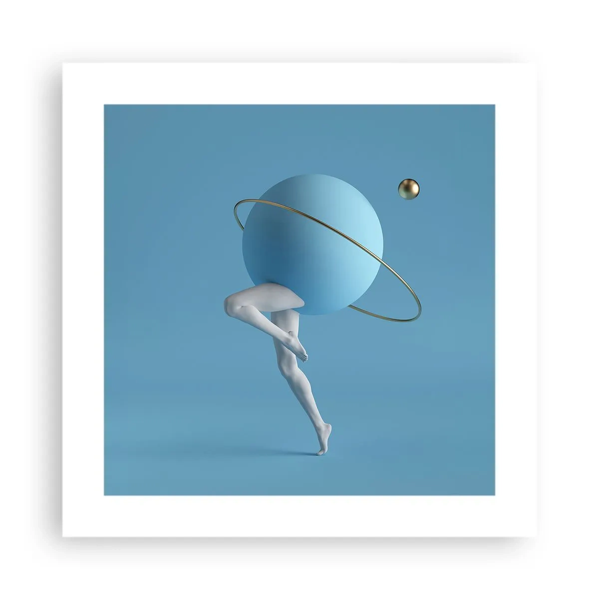 Poster - Und die Planeten spielen verrückt - 40x40 cm