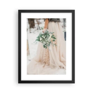 Poster in einem schwarzem Rahmen - Und sie lebten glücklich bis ans Ende - 30x40 cm