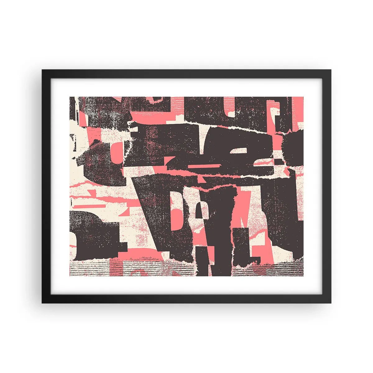 Poster in einem schwarzem Rahmen - All dieser Lärm - 50x40 cm