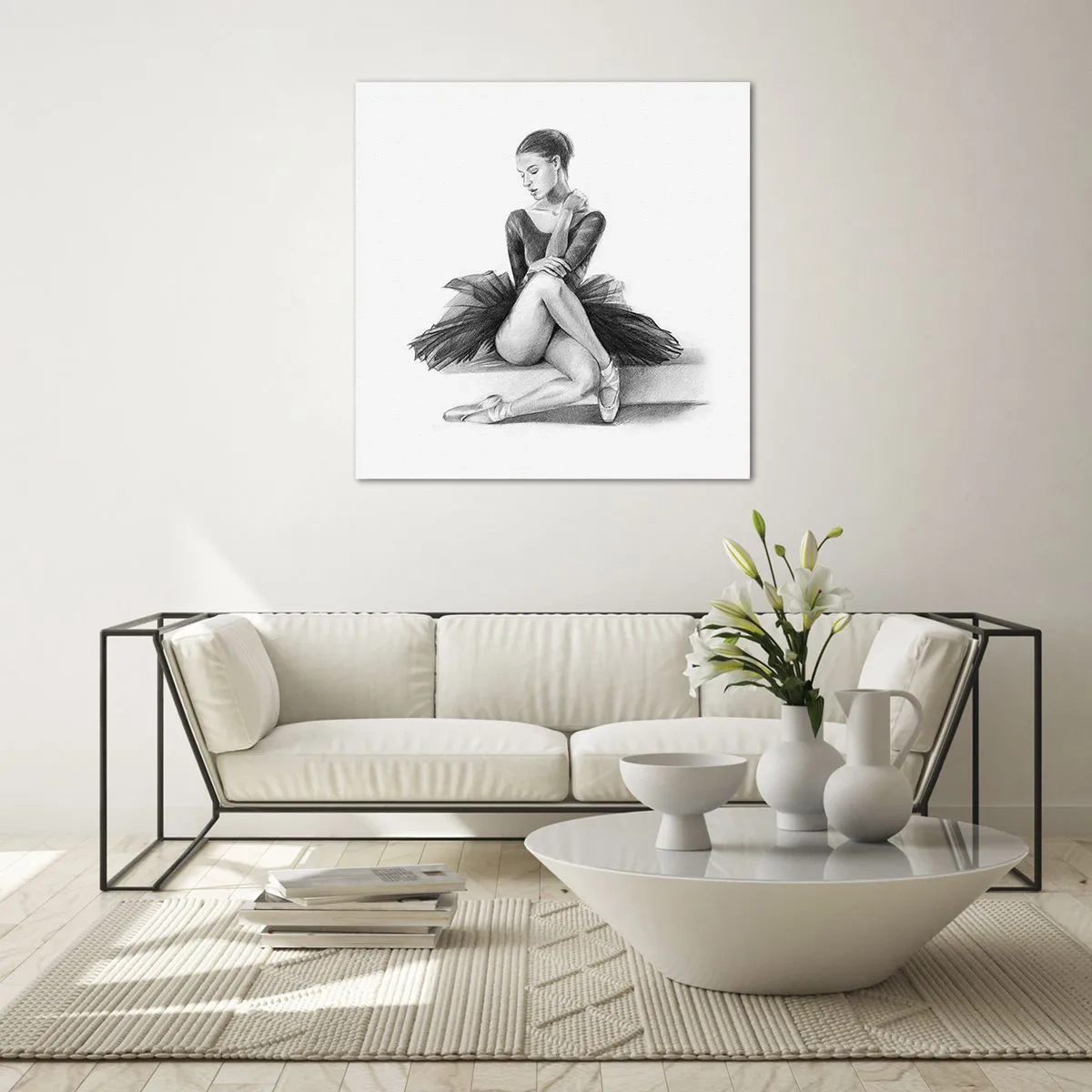 Glasbild - Bild auf glas - Vom Tanz verzaubert - 70x70 cm