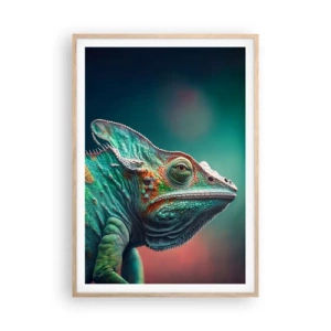 Poster in einem Rahmen aus heller Eiche - Siehst du mich? Nicht gut… - 70x100 cm