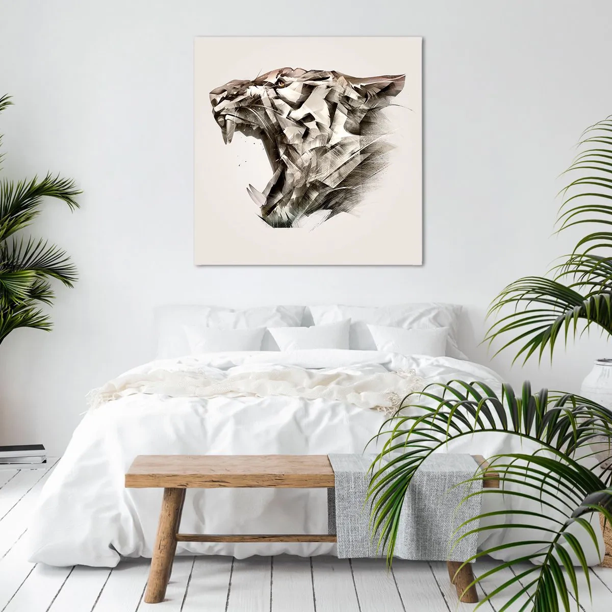 Bild auf Leinwand - Leinwandbild - Du weißt schon wer das Sagen hat - 50x50 cm