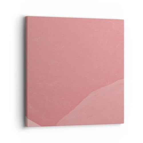 Bild auf Leinwand - Leinwandbild - Organische Komposition in Rosa - 30x30 cm