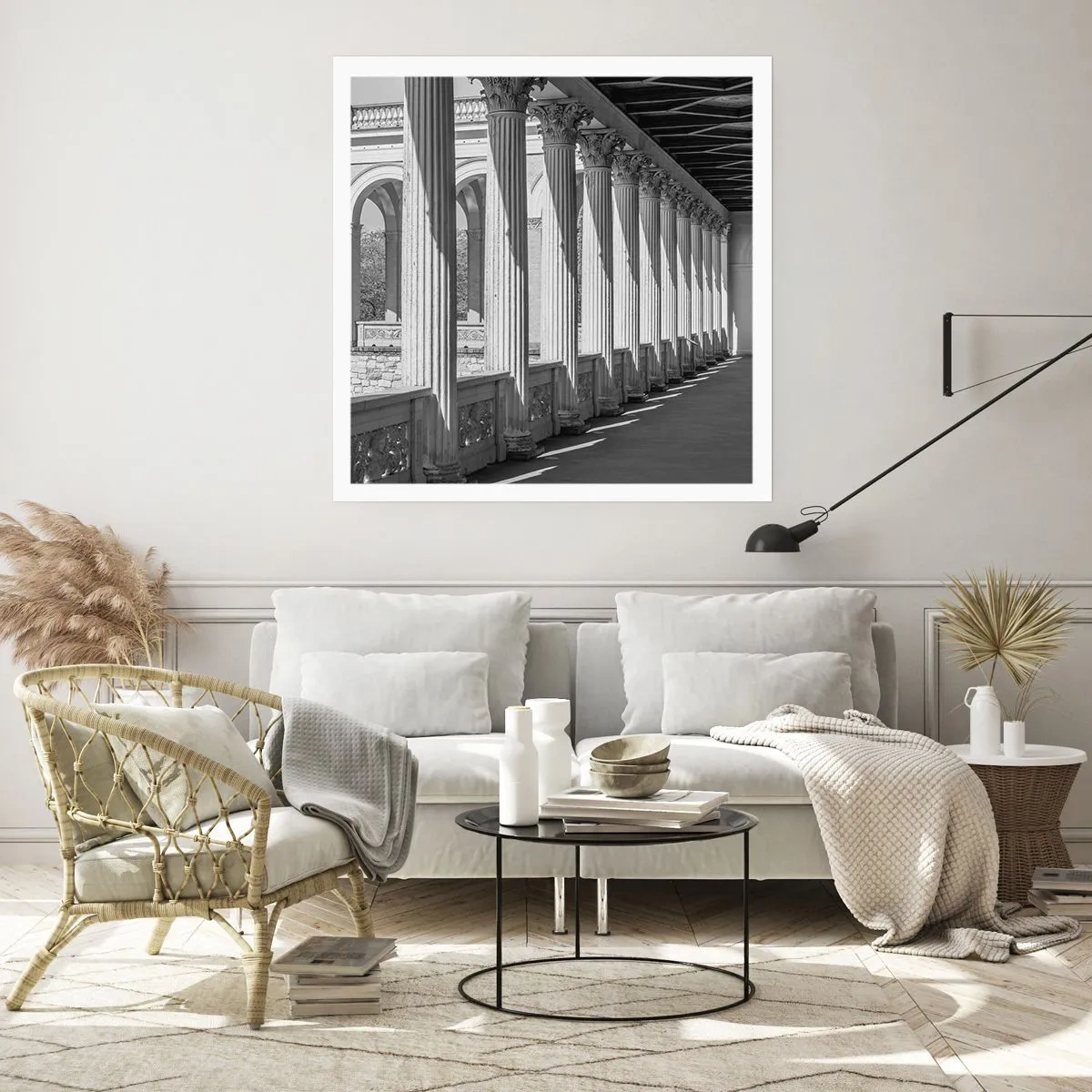 Poster - Sonnige Arkade - 50x50 cm