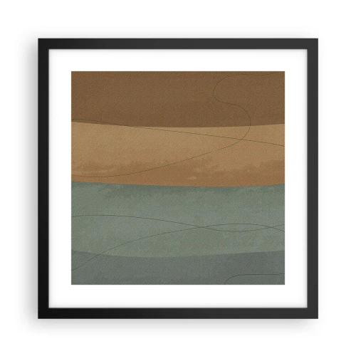 Poster in einem schwarzem Rahmen - Horizontale Komposition - 40x40 cm