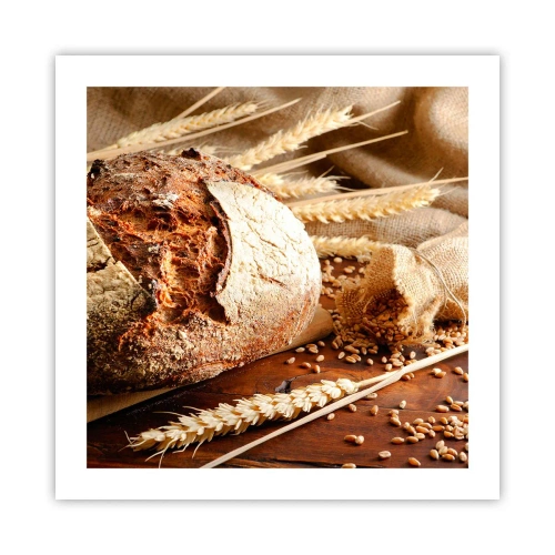 Poster - Appetitanregend, duftend, knackig - 50x50 cm