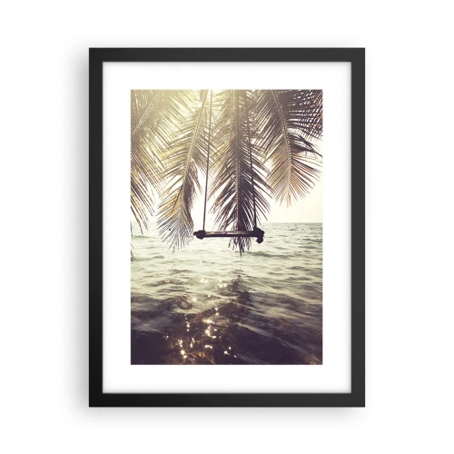 Poster in einem schwarzem Rahmen - Sie können nach Belieben in den Wolken schwingen - 30x40 cm