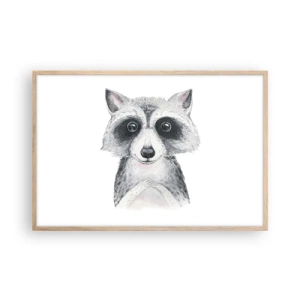 Poster in einem Rahmen aus heller Eiche - Ein Moment zum Bewegen - 91x61 cm