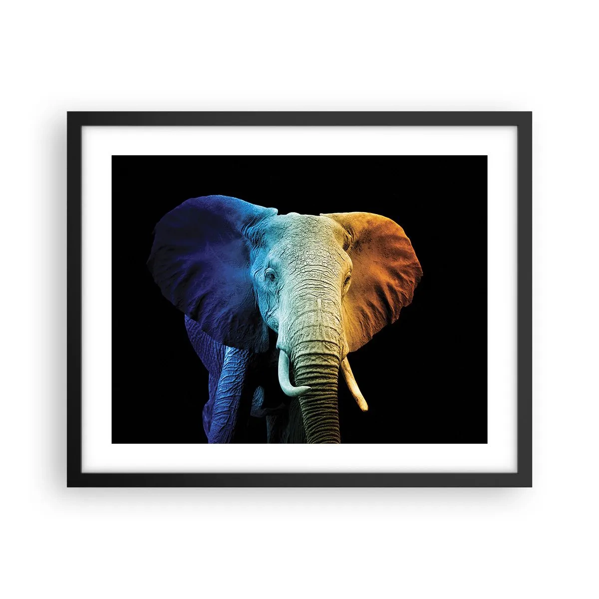 Poster in einem schwarzem Rahmen - Exzentrisch, kein Verrückter - 50x40 cm