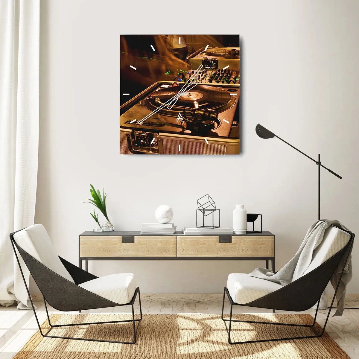 Wanduhr - Glasuhr - Kannst du die Kraft spüren? - 40x40 cm
