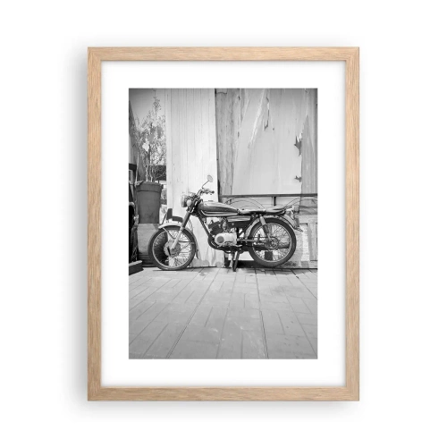 Poster in einem Rahmen aus heller Eiche - Klassik über alles - 30x40 cm