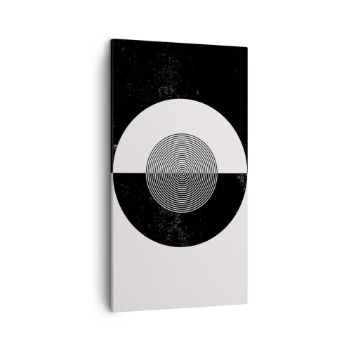 Bild auf Leinwand - Leinwandbild - Harmonie in Schwarz und Weiß - 45x80 cm